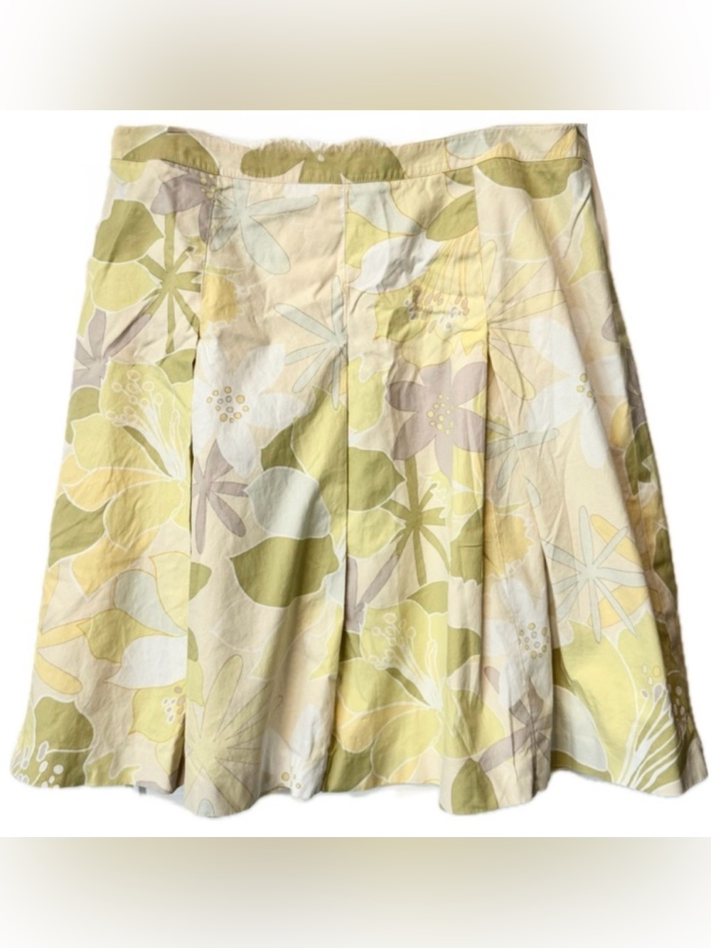 Talbots Floral A-Line Midi Skirt Women’s SZ 18 Cotton Spring Garden Cottagecore